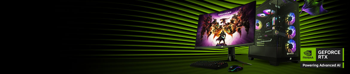 Game Changer PCs GeForce RTX da Série 50, com tecnologia Blackwell e de IA disponíveis agora na PCSpecialist