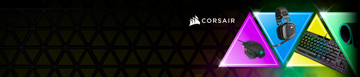 obtenha 20% de desconto em periféricos selecionados em corsair.com quando compra um sistema Corsair com tecnologia PCSpecialist.